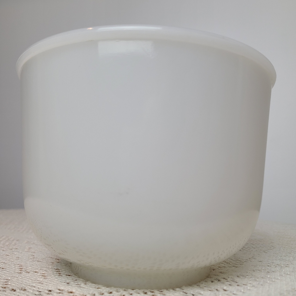 Vintage Glasbake Made for Sunbeam Mixer White Milk Glass Mixing Bowl # 20CJ USA - Picture 8 of 12